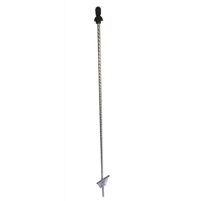 Fjærstålstolpe med isolator 105 cm 50 stk