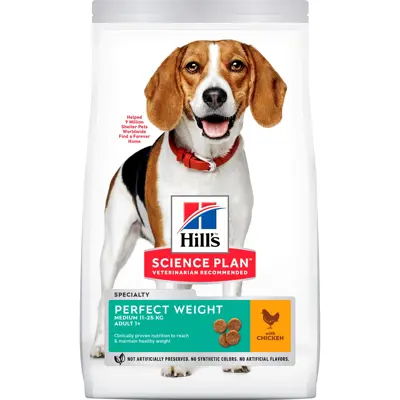 Hundefôr Perfect Weight Medium Adult Kyllling 12 kg, bilde 2