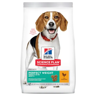 Hundefôr Perfect Weight Medium Adult Kyllling 12 kg