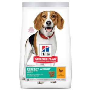 Hundefôr Perfect Weight Medium Adult Kyllling 12 kg