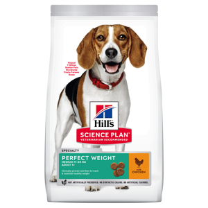 Hundefôr Perfect Weight Medium Adult Kyllling 12 kg