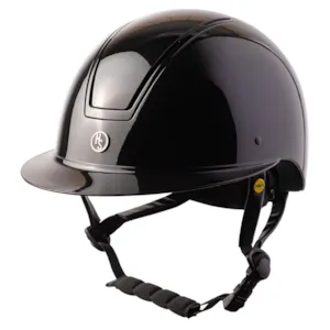 Ridehjelm med Mips glossy svart
