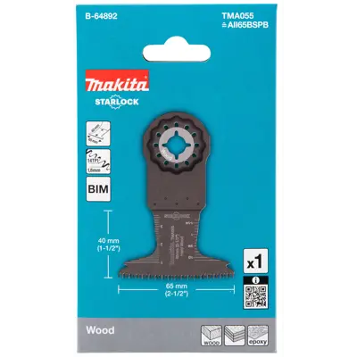 Sagblad multikutter BIM 65x40 mm 1 stk, bilde 2