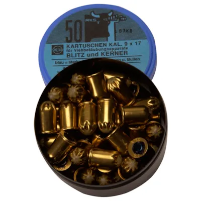 Patron til boltepistol blå 50 stk