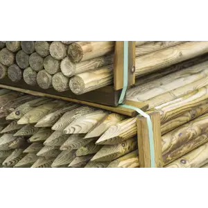 Gjerdestolpe impregnert 7 X 200 cm