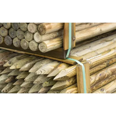 Gjerdestolpe impregnert 7 X 200 cm