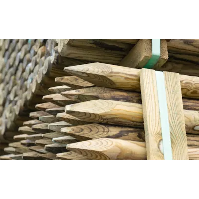 Gjerdestolpe impregnert 7 X 200 cm, bilde 2