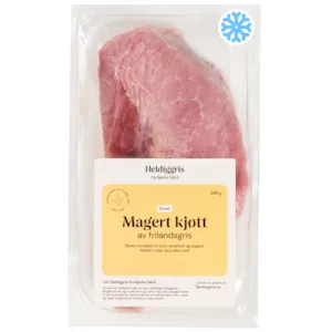 Fryst Skivet Magert Kjøtt Frilandsgris