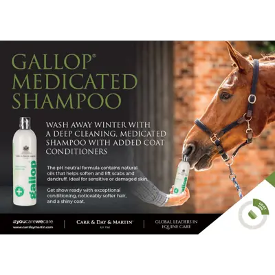 Gallop Medicated Shampoo 500 ml, bilde 2