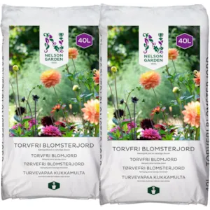 Torvfri blomsterjord 40 L 2 pk