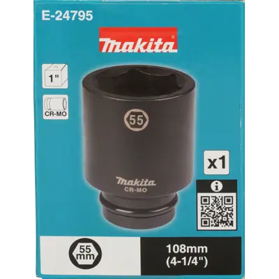 Kraftpipe lang Impact Black 55 mm 1", bilde 2