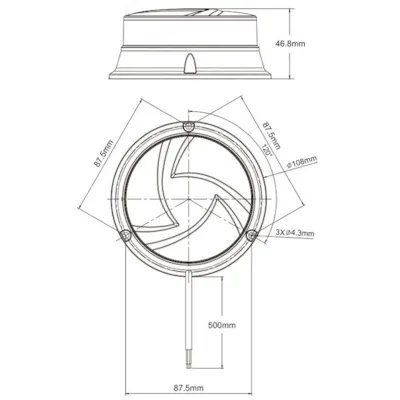 Roterende varsellys slim, bilde 2