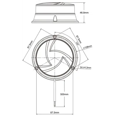 Roterende varsellys slim, bilde 2