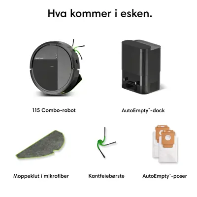 Robotstøvsuger Combo 115+ svart, bilde 7