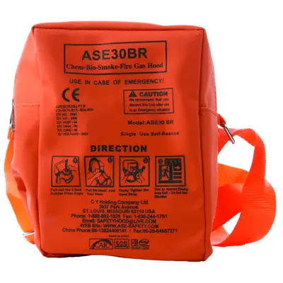 Fluktmaske mot gass, støv, brann og røyk, bilde 2