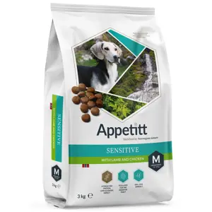 Hundefôr Sensitive Lamb & Chicken Medium Breed 3 kg