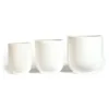 Hvit Blomsterpotte Anne Sofie sett à 3 stk hvit
