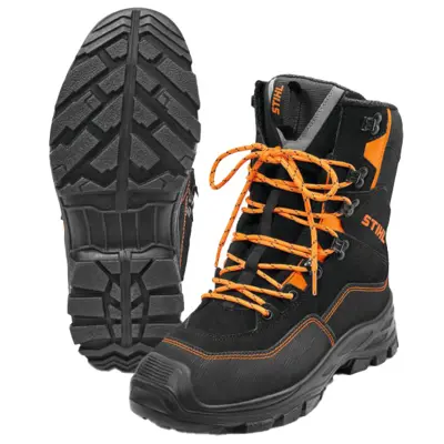 Vernestøvel lær Function Active svart