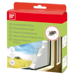 Fluefelle vindu 4 stk