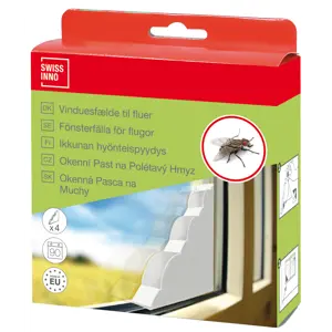 Fluefelle vindu 4 stk