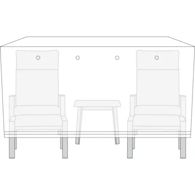 Trekk Cassie til hagemøbel 170x130x85xcm, bilde 2