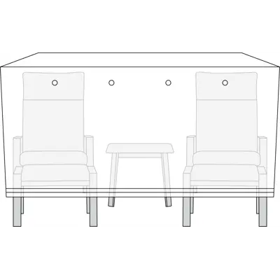 Trekk Cassie til hagemøbel 170x130x85xcm, bilde 2