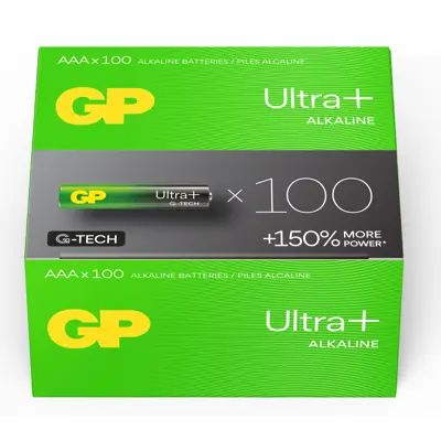 Ultra Plus Alkaline AAA-batteri 24AUP/LR03, 100 pk