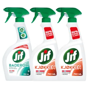 Kit med 1 baderomspray og 2 kjøkkenspray