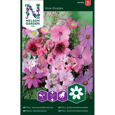 Frø sommerblomster mix Pink Shades