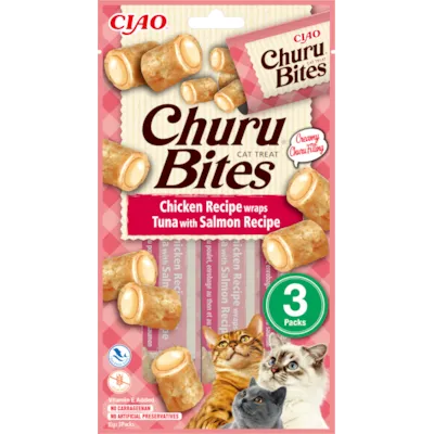 Kattesnacks Wrap kylling-tunfisk-laks 3x30 g