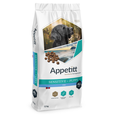 Hundefôr Sensitive Puppy Fish All Breed 12 kg