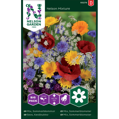 Frø sommerblomster Nelson Mixture Big Pack