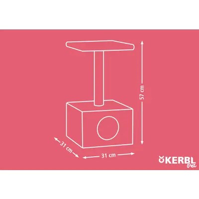 Klorestativ med hule H57 cm, bilde 4