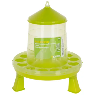 Fôrsilo med ben til høns