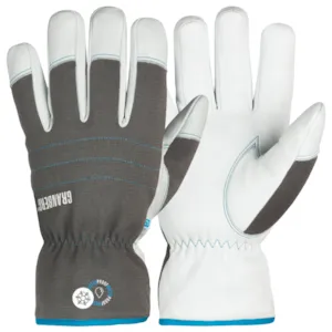 Arbeidshanske vinter geitskinn grå