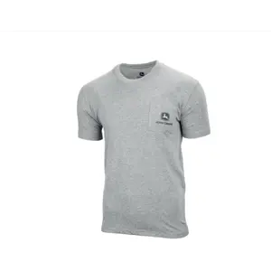 T-skjorte med brystlomme grå