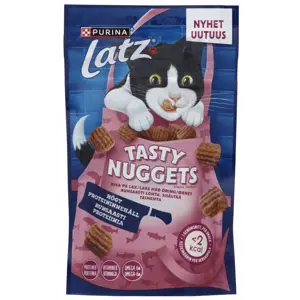 Kattesnacks Tasty Nuggets laks og ørret 50 g