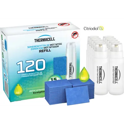 Refill Mot Mygg Citriodiol 120 t