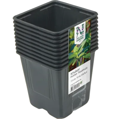Plastpotter 11 cm 10 pk
