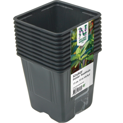 Plastpotter 11 cm 10 pk