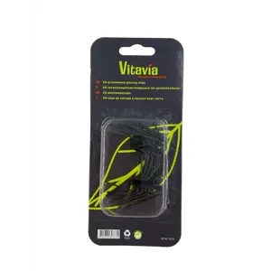 Glassklips til drivhus svart