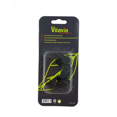 Glassklips til drivhus svart