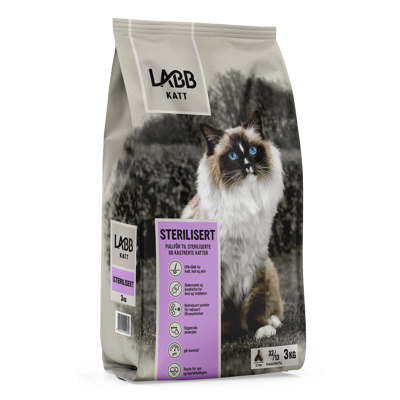 Kattemat Sterilisert 3 kg