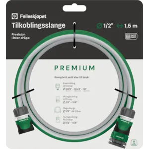 Tilkoblingsslange 1/2" 1,5 m