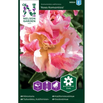 Frø kaliforniavalmue Rosa Romantica