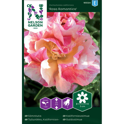 Frø kaliforniavalmue Rosa Romantica