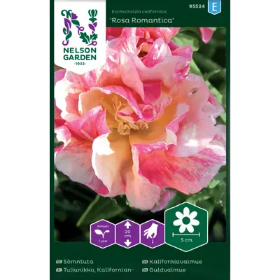 Frø kaliforniavalmue Rosa Romantica, bilde 2