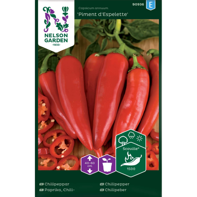 Frø chilipepper Piment D'Espelette