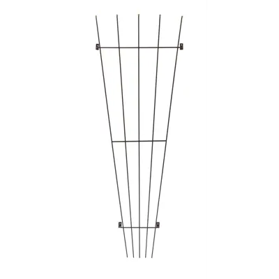 Espalier metall vifte rust H160 cm