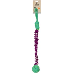 Hundeleke tau med strikk